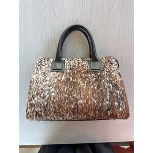 Flavia Maria Made in Brazil Cow Hide Leather Purse Western Cowgirl Country (B)